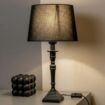 Brilagi - Pöytälamppu CERIA 1xE27/60W/230V halkaisija 30 cm ruskea/musta