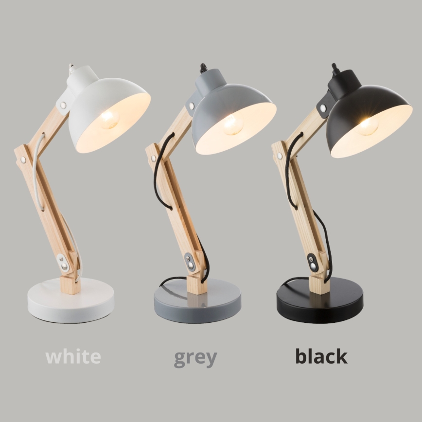 Brilagi - Pöytälamppu FOCUS 1xE27/40W/230V valkoinen