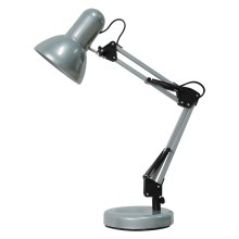 Brilagi - Pöytälamppu ROMERO 1xE27/60W/230V hopea