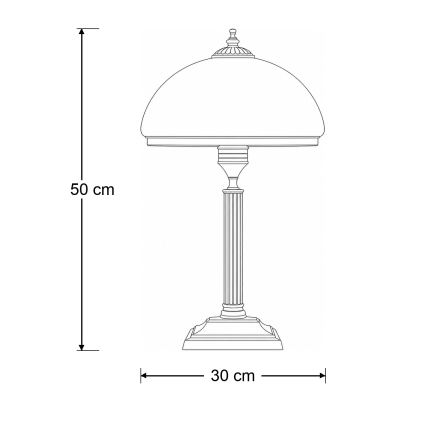 BRILAGI - Pöytälamppu TAURUS 2xE14/11W/230V pronssi