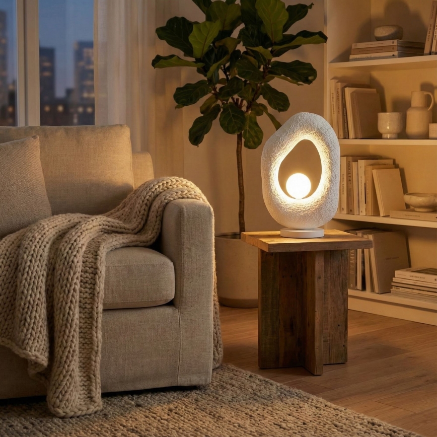 Brilagi - Pöytälamppu WABI SABI 1xG9/8W/230V valkoinen