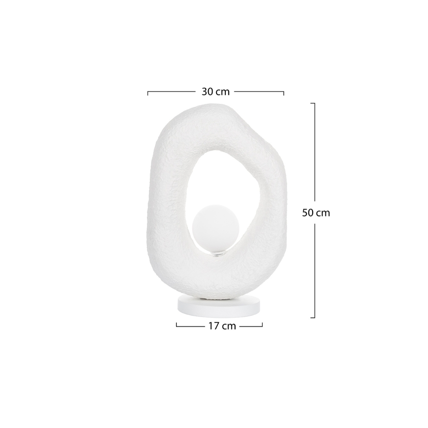 Brilagi - Pöytälamppu WABI SABI 1xG9/8W/230V valkoinen