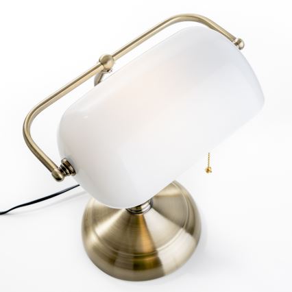 Brilagi - Pöytävalaisimen vaihtolasi BANK OFFICE valkoinen