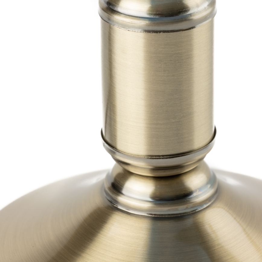 Brilagi - Pöytävalaisin BANK OFFICE 1xE27/60W/230V messinki/valkoinen