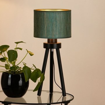 Brilagi - Pöytävalaisin BOSTON ROLLER 1xE27/15W/230V olki vihreä/kulta