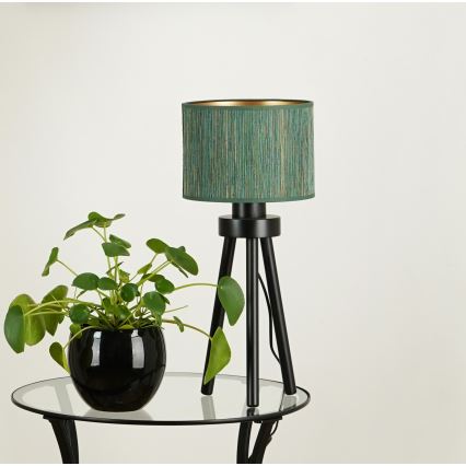 Brilagi - Pöytävalaisin BOSTON ROLLER 1xE27/15W/230V olki vihreä/kulta