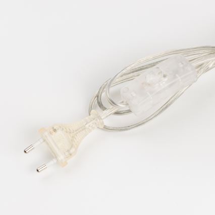 Brilagi - Pöytävalaisin CERIA 1xE27/60W/230V halkaisija 25 cm kiiltävä kromi/valkoinen