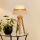Brilagi - Pöytävalaisin DENVER LUNETA 1xE27/15W/230V beige/ruskea/kerma