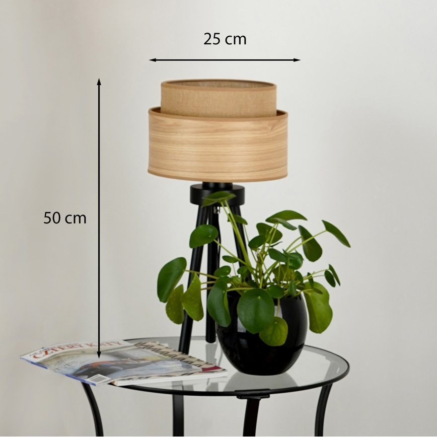 Brilagi - Pöytävalaisin MONTANA BOHO 1xE27/15W/230V ruskea/musta