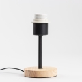 BRILAGI - Pöytävalaisin NUBILA WOOD 1xE27/25W/230V tammi/musta