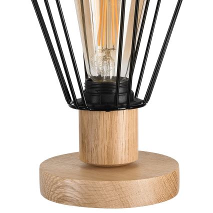 Brilagi - Pöytävalaisin WOODY BASKET 1xE27/60W/230V tammi
