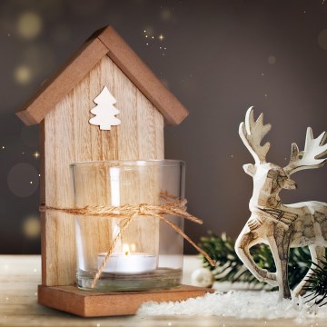 Brilagi - Puinen tuikkukynttilän pidike