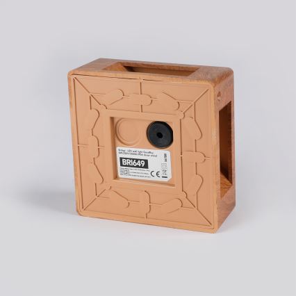 Brilagi - QUADRAY LED/6W/230V ulkoseinävalaisin, puukuvioitu, IP54