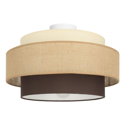 Brilagi - RESNA-kattovalaisin 1x E27/60W/230V, halkaisija 40 cm, beige/musta