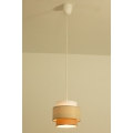 Brilagi - RESNA riippuvalaisin johdolla 1 x E27/60 W, 230 V, Ø 20 cm, kerma/beige