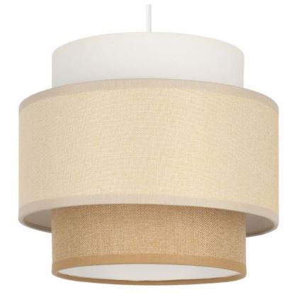 Brilagi - RESNA riippuvalaisin johdolla 1 x E27/60 W, 230 V, Ø 20 cm, kerma/beige