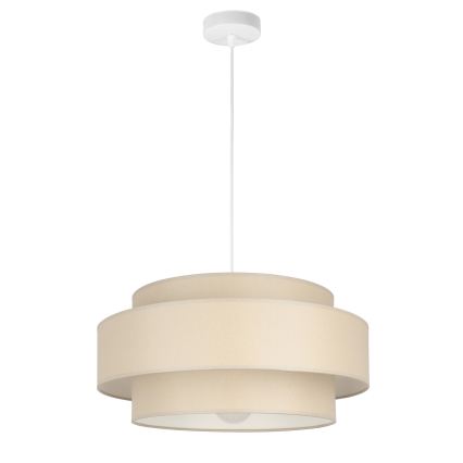 Brilagi - RESNA-riippuvalaisin vaijerilla 1xE27/60W/230V, halkaisija 40 cm, beige