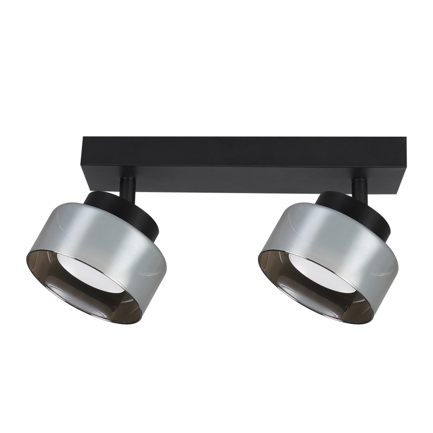 BRILAGI - LED RGB+CCT himmennettävä kohdevalaisin AURA LUX 2xGX53/14W/230V 2700-6500K Wi-Fi Tuya musta/savunharmaa