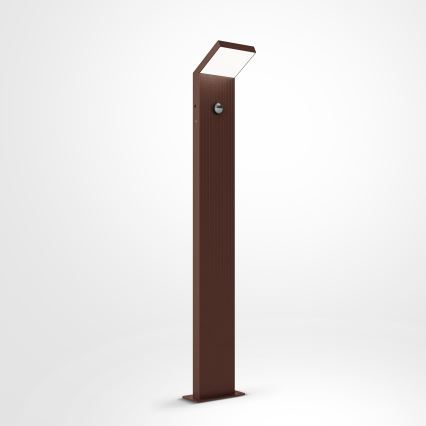 BRILAGI - RIANO LED-ulkovalaisin liiketunnistimella LED/8W/230V ruskea IP65 80 cm