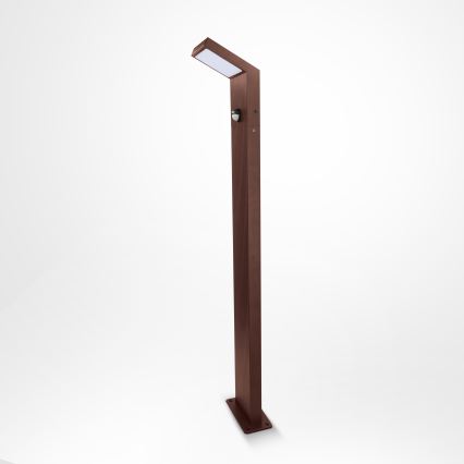 BRILAGI - RIANO LED-ulkovalaisin liiketunnistimella LED/8W/230V ruskea IP65 80 cm