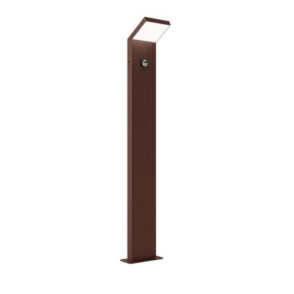 BRILAGI - RIANO LED-ulkovalaisin liiketunnistimella LED/8W/230V ruskea IP65 80 cm