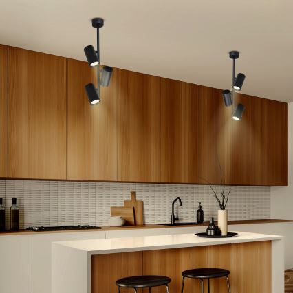 Brilagi - Riippukattokruunu SELE VERTICAL 3xGU10/30W/230V musta