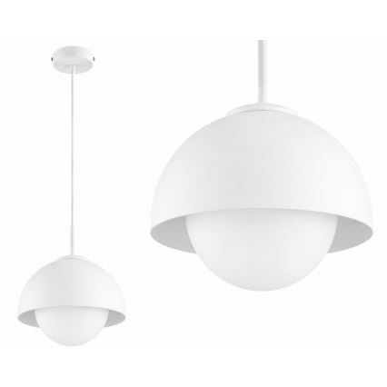 BRILAGI - Riippuvalaisin johdolla COSMO 1xE27/60W/230V halkaisija 18 cm valkoinen