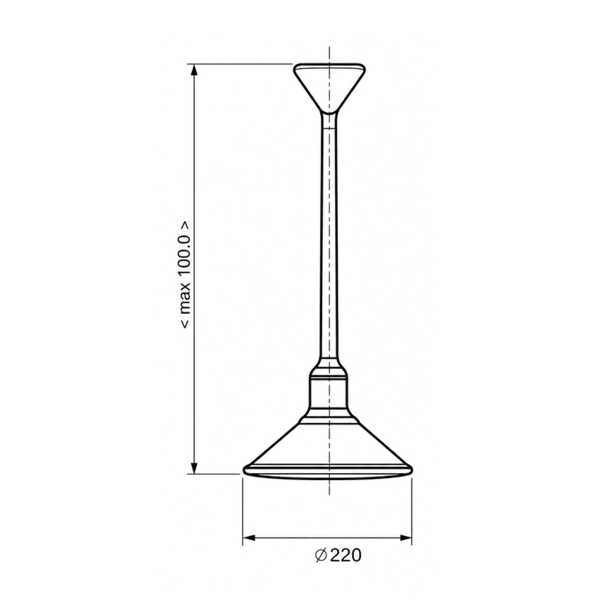 BRILAGI - riippuvalaisin johdolla FORGE 1xE27/60W/230V, halkaisija 22 cm, ruskea