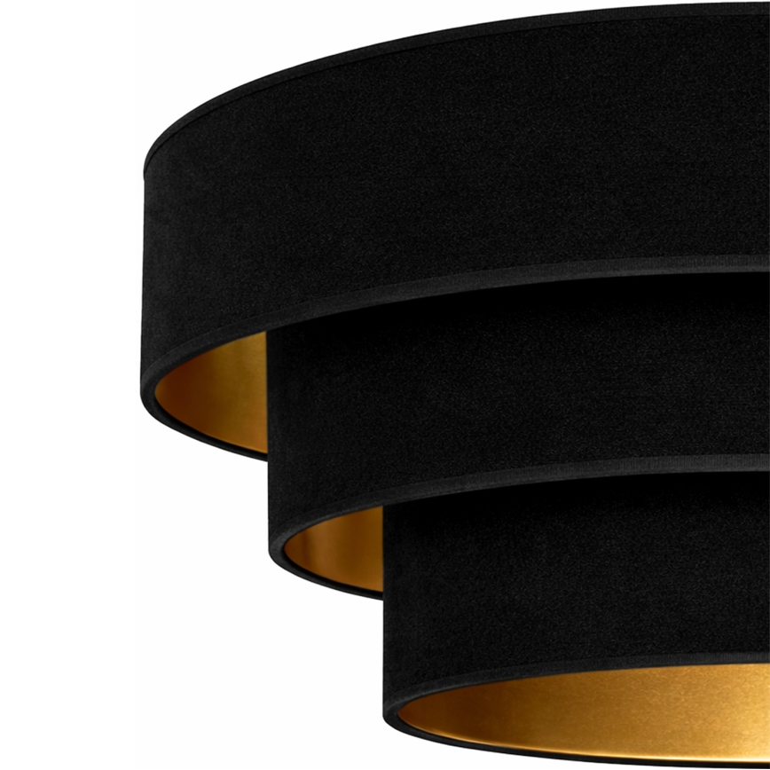 Brilagi - Riippuvalaisin johdolla LUNETA 1xE27/60W/230V halkaisija 40 cm musta/kultainen