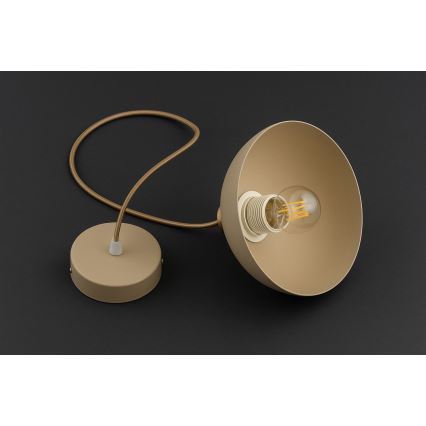 Brilagi - Riippuvalaisin johdolla MOON 1xE27/60W/230V Ø 18 cm beige/kultainen