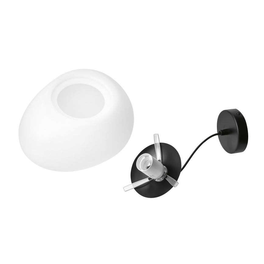 BRILAGI - Riippuvalaisin johdolla PEBBLES 1xE27/40W/230V halkaisija 30 cm musta