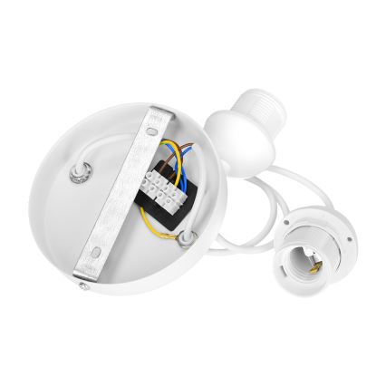 Brilagi - Riippuvalaisin johdolla RESNA 2xE27/60W/230V, halkaisija 30 cm, beige/musta