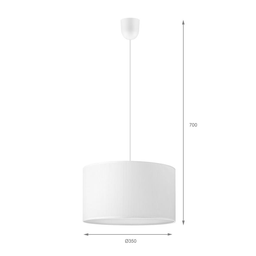 Brilagi - Riippuvalaisin johdolla SIRIJA MODERN 1xE27/60W/230V Ø 35 cm valkoinen