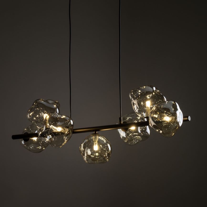 Brilagi - Riippuvalaisin johdolla VULCANO 7xG9/8W/230V ruskea/savunvärinen beige