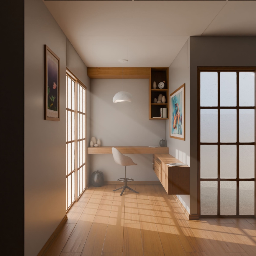 Brilagi - Riippuvalaisin johdolla WABI SABI 1xE27/40W/230V valkoinen