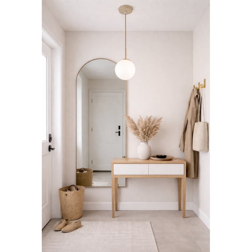 Brilagi - Riippuvalaisin kaapelilla 1xE27/60W/230V beige/kulta