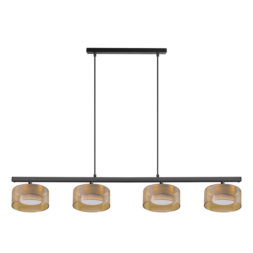 Brilagi - Riippuvalaisin kaapelilla AURA LUX 4xGX53/30W/230V musta/kultainen