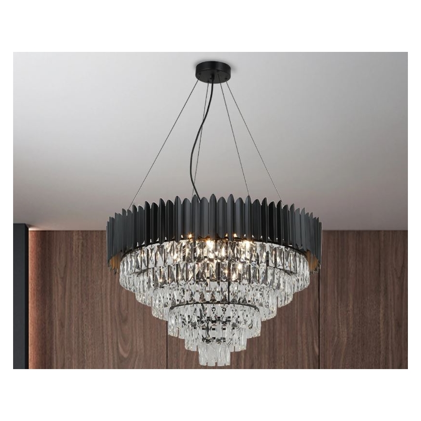 Brilagi - Riippuvalaisin kaapelilla CARLOS 11xE14/40W/230V halkaisija 80 cm