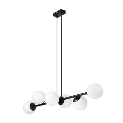 Brilagi - Riippuvalaisin kaapelilla MALONY 6xE14/20W/230V musta