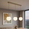 Brilagi - Riippuvalaisin kaapelilla MILO 3xE27/60W/230V beige/kulta