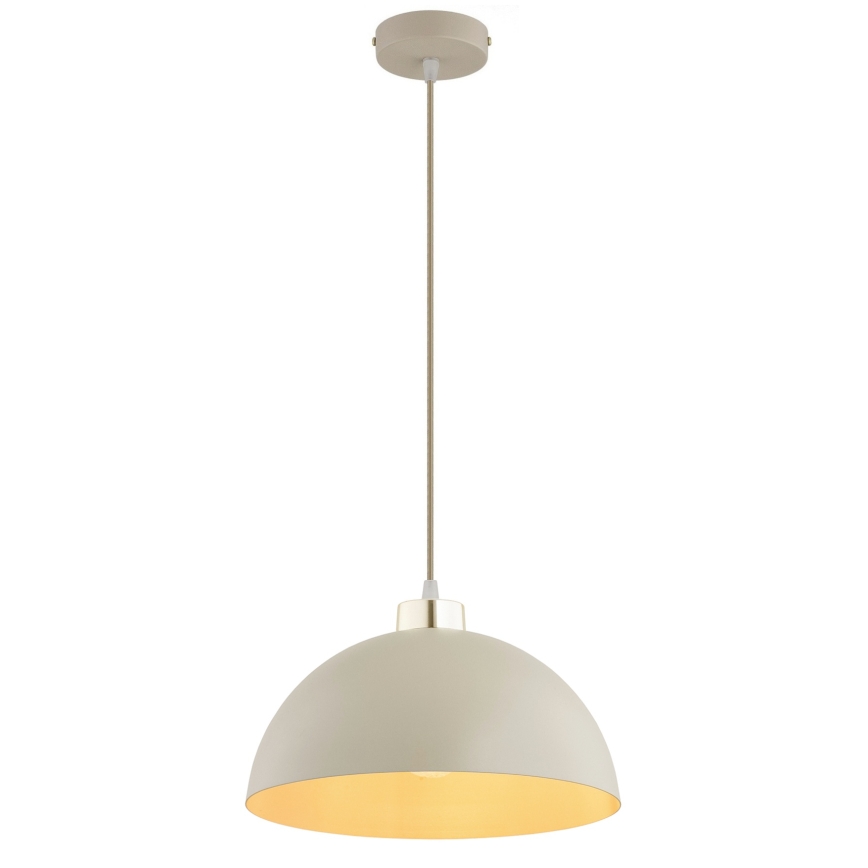 Brilagi - Riippuvalaisin kaapelilla MOON 1xE27/60W/230V Ø 30 cm beige/kulta