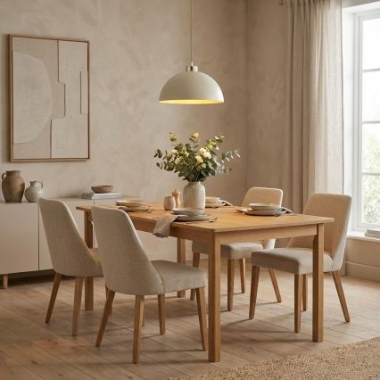 Brilagi - Riippuvalaisin kaapelilla MOON 1xE27/60W/230V Ø 30 cm beige/kulta