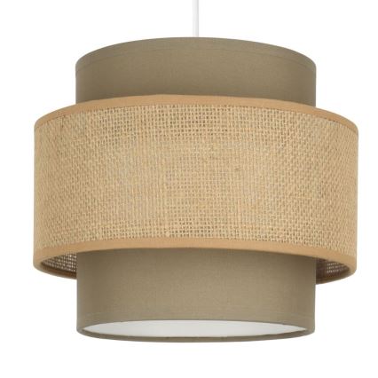 Brilagi - Riippuvalaisin kaapelilla RESNA 2xE27/60W/230V, halkaisija 30 cm, ruskea/beige