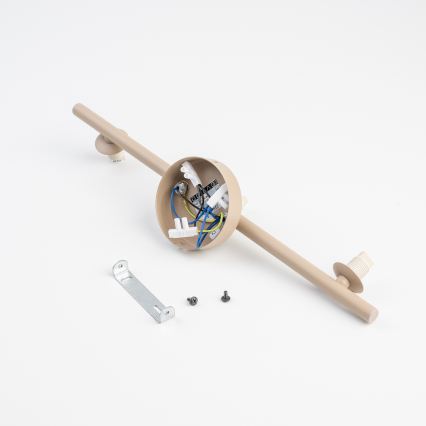 BRILAGI - riippuvalaisin kaapelilla VULCANO 1xG9/8W/230V halkaisija 15 cm beige/savunbeige