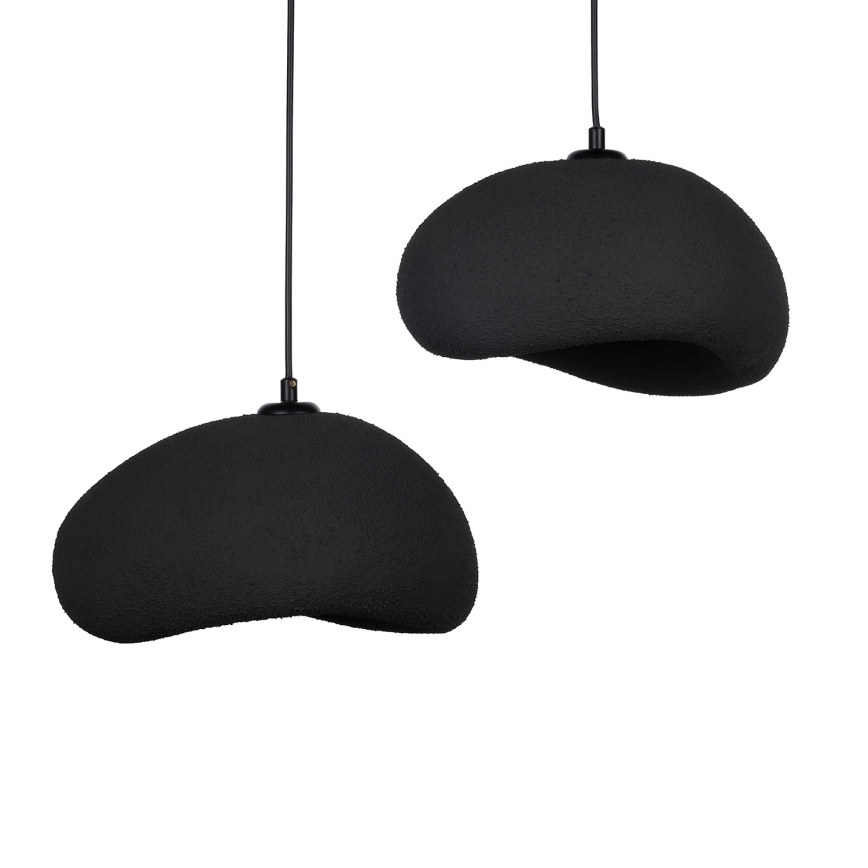 Brilagi - Riippuvalaisin kaapelilla WABI SABI 2xE27/40W/230V, halkaisija 60 cm, musta