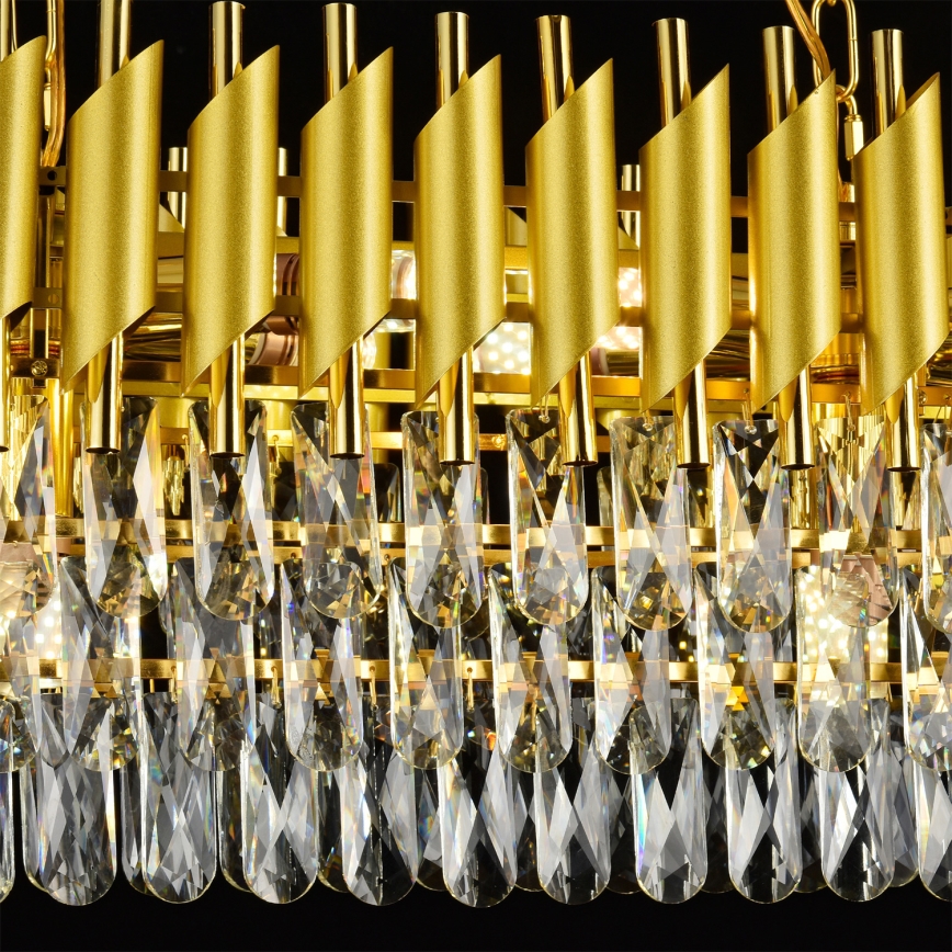 Brilagi - Riippuvalaisin ketjulla ECLIPSE 10xE14/10W/230V 78x28 cm kulta