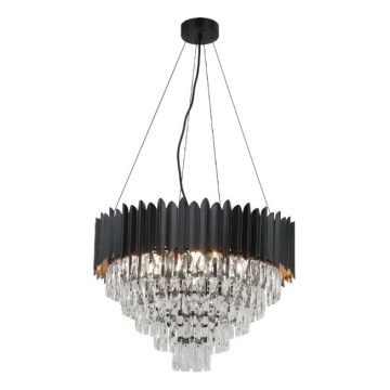 Brilagi - Riippuvalaisin köysellä CARLOS 9xE14/40W/230V halkaisija 60 cm