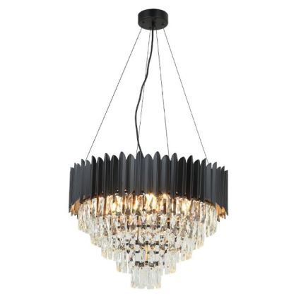 Brilagi - Riippuvalaisin köysellä CARLOS 9xE14/40W/230V halkaisija 60 cm