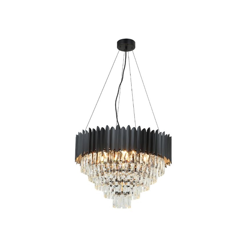 Brilagi - Riippuvalaisin köysellä CARLOS 9xE14/40W/230V halkaisija 60 cm