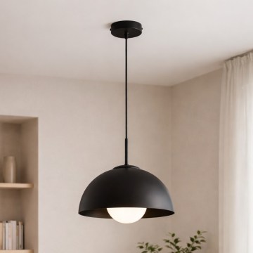BRILAGI - Riippuvalaisin lankajohdolla COSMO 1xE27/60W/230V halkaisija 30 cm musta